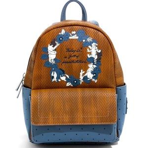 Loungefly Disney Winnie the Pooh Herringbone Mini Backpack.